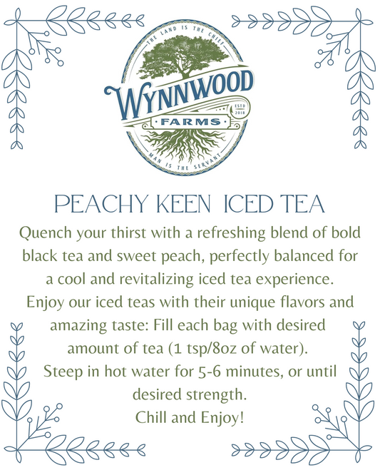 Peachy Keen Iced Tea - high level of caffeine
