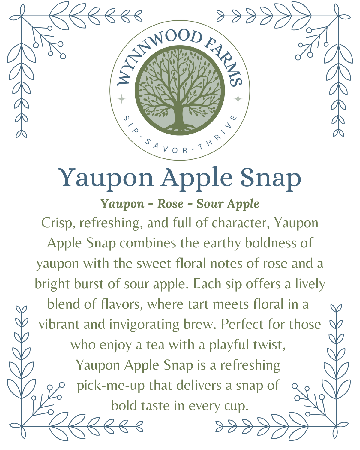 Yaupon Apple Snap - Caffeinated